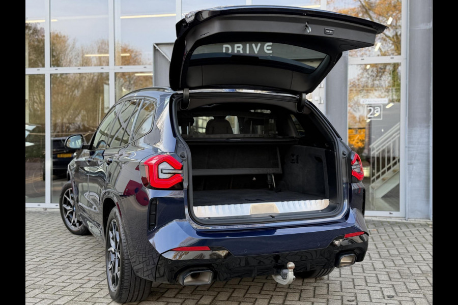 BMW X3 xDrive30e High Ex. M-Sport |Pano|Leer|Memory|360Cam|HUD|HIFI|Trekhaak|Tansanit
