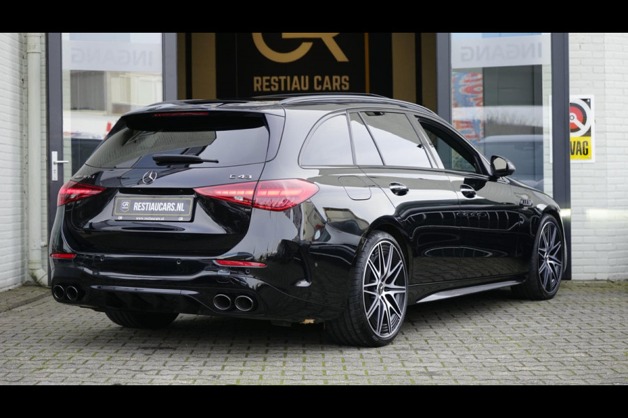 Mercedes-Benz C-Klasse 43 AMG 4MATIC PERFORMANCE-360 CAMERA-ACC-AMBIANCE-BURMESTER-CARBON-DIGITAL LIGHT-HEADUP-PANORAMA-IWC CLOCK