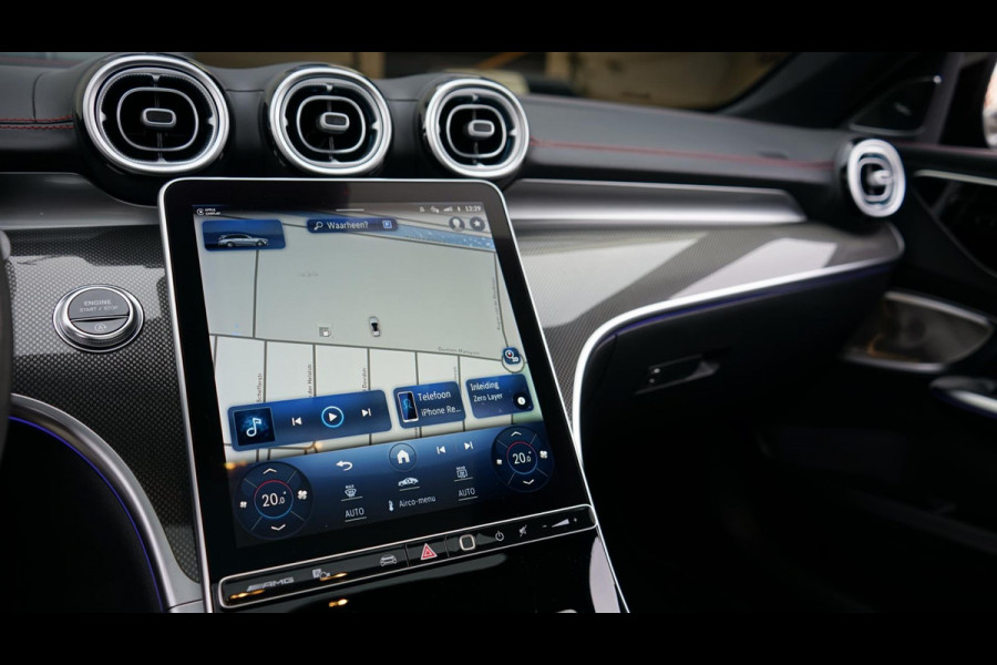 Mercedes-Benz C-Klasse 43 AMG 4MATIC PERFORMANCE-360 CAMERA-ACC-AMBIANCE-BURMESTER-CARBON-DIGITAL LIGHT-HEADUP-PANORAMA-IWC CLOCK