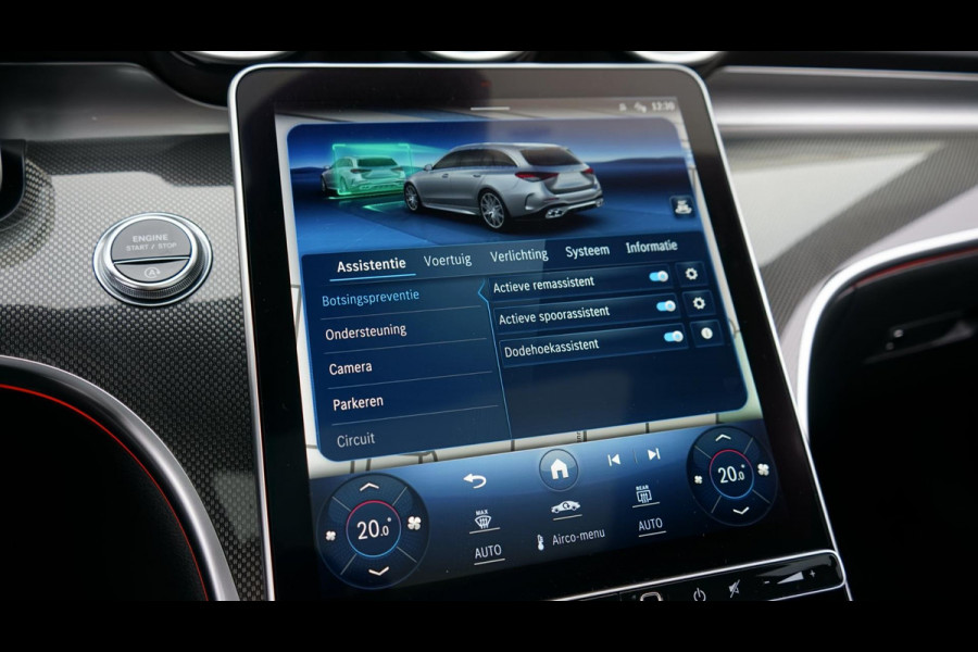 Mercedes-Benz C-Klasse 43 AMG 4MATIC PERFORMANCE-360 CAMERA-ACC-AMBIANCE-BURMESTER-CARBON-DIGITAL LIGHT-HEADUP-PANORAMA-IWC CLOCK