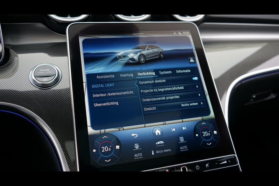 Mercedes-Benz C-Klasse 43 AMG 4MATIC PERFORMANCE-360 CAMERA-ACC-AMBIANCE-BURMESTER-CARBON-DIGITAL LIGHT-HEADUP-PANORAMA-IWC CLOCK