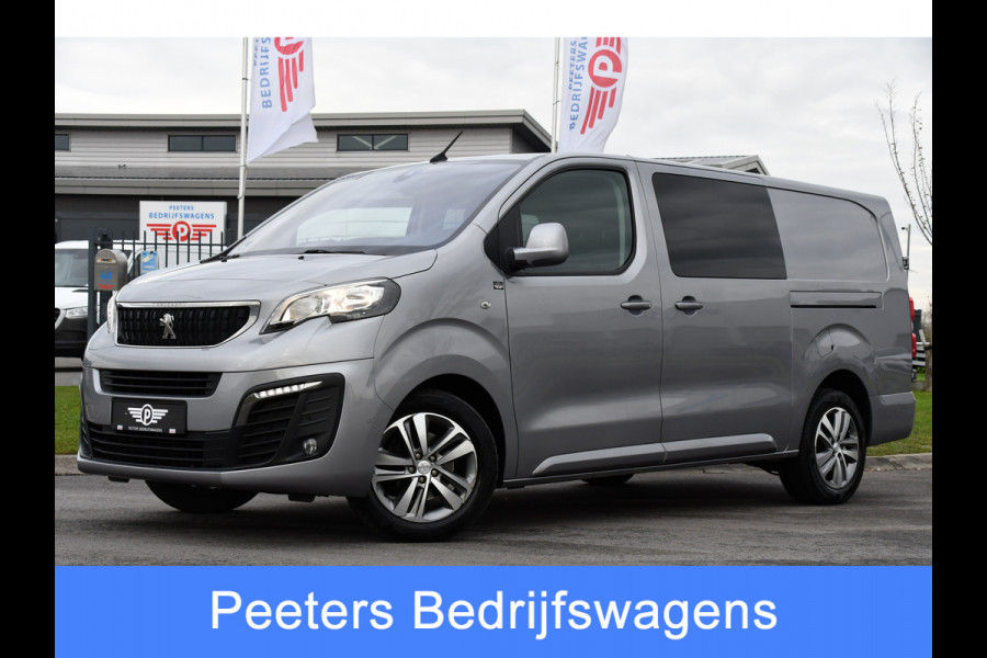 Peugeot Expert 2.0 BlueHDI 120 Long Asphalt DC 360 Camera, Cruise, Carplay, 2 x Schuifdeur, Multimedia, 122pk, Trekhaak, Sensoren, Uniek!