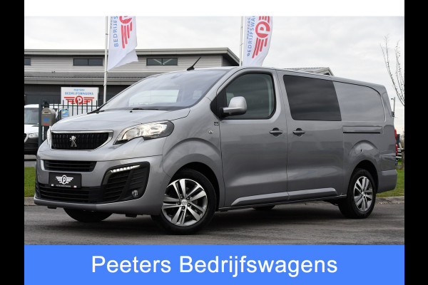 Peugeot Expert 2.0 BlueHDI 120 Long Asphalt DC 360 Camera, Cruise, Carplay, 2 x Schuifdeur, Multimedia, 122pk, Trekhaak, Sensoren, Uniek!