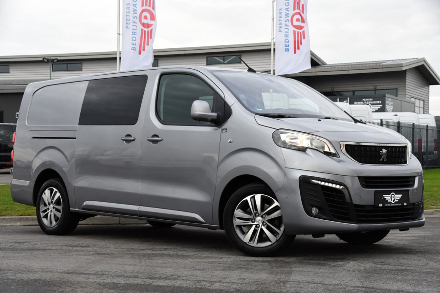 Peugeot Expert 2.0 BlueHDI 120 Long Asphalt DC 360 Camera, Cruise, Carplay, 2 x Schuifdeur, Multimedia, 122pk, Trekhaak, Sensoren, Uniek!