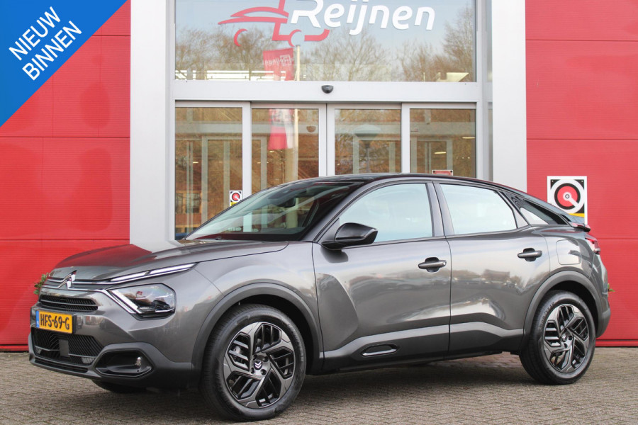 Citroën C4 1.2 Hybrid 145PK BUSINESS | KEYLESS ENTRY/START | DRAADLOZE APPLE CARPLAY/ANDROID AUTO | CLIMATE CONTROL | STOEL/VOORRUIT VERWARMING | ACHTERUITRIJ CAMERA | DAB+ RADIO | 18" LICHTMETALEN VELGEN |
