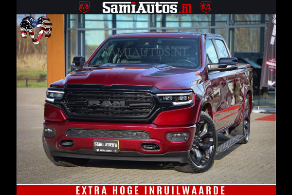 Dodge Ram 1500 Limited Night | Hemi 5.7 V8 4x4 | BOM VOL | Delmonico Red | Top Staat | Crew Cab | Dubbele Cabine | DC | 5 Persoons |
