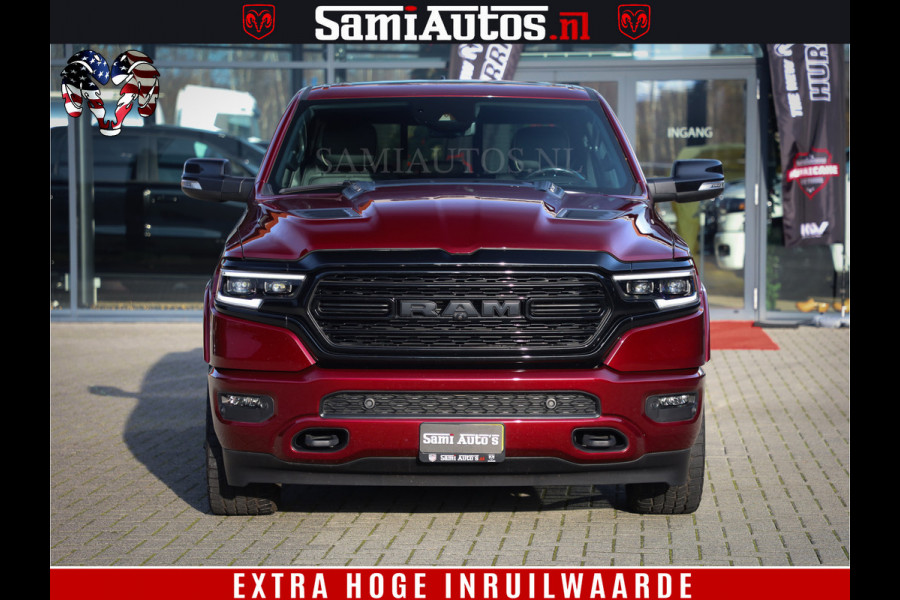 Dodge Ram 1500 Limited Night | Hemi 5.7 V8 4x4 | BOM VOL | Delmonico Red | Top Staat | Crew Cab | Dubbele Cabine | DC | 5 Persoons |