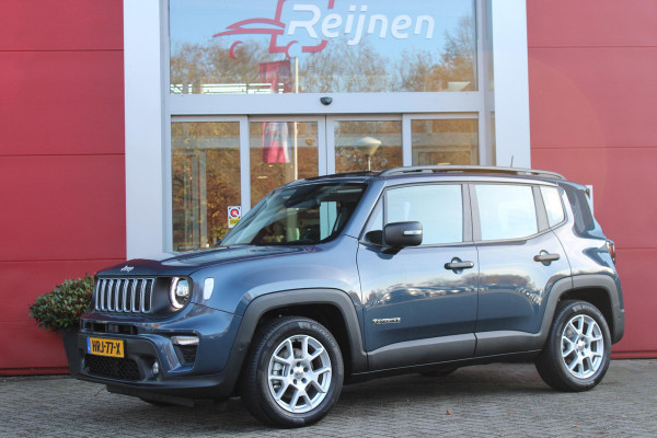 Jeep Renegade 1.5T 130PK e-Hybrid ALTITUDE | DRAADLOZE APPLE CARPLAY/ANDROID AUTO | PANORAMISCH SCHUIF/KANTEL DAK | FULL LED KOPLAMPEN | DODEHOEK DETECTIE | ADAPTIVE CRUISE CONTROL | LICHTMETALEN VELGEN 17" | ACHTERUITRIJ CAMERA | DAB+ RADIO | NAVIGATIE | PARKEERSENSOREN VOOR + ACHTER | AUTOMATISCH INPARKEREN | KEYLESS ENTRY/START |