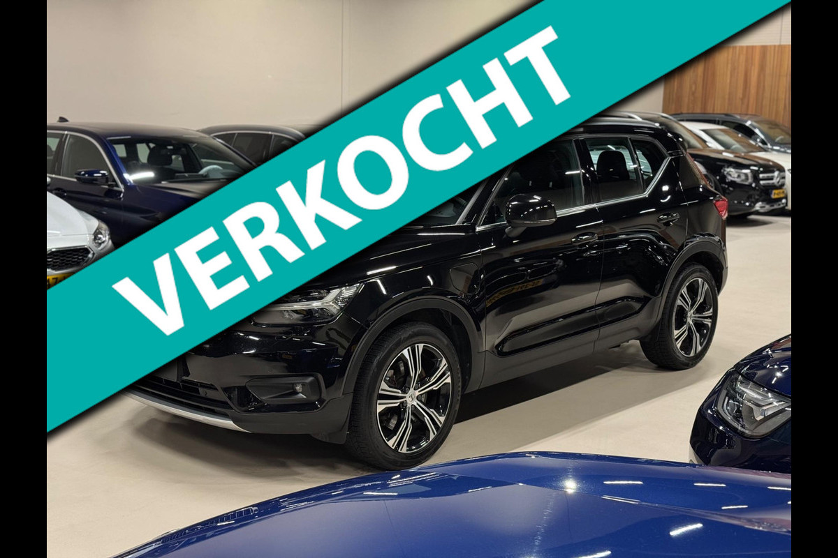 Volvo XC40 1.5 T4 211PK Recharge Plug-In, Navi, Camera, Leder, Voll Led, Trekhaak, 19" Velgen, Adaptief Cruise, Stoel Verwarming