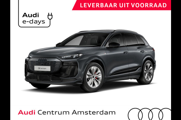 Audi Q6 e-tron S edition 83Kwh 252 pk SUV | Tech pakket plus | Glazen panoramadak | Lederen bekleding | Rode remzadels |