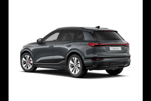 Audi Q6 e-tron S edition 83Kwh 252 pk SUV | Tech pakket plus | Glazen panoramadak | Lederen bekleding | Rode remzadels |