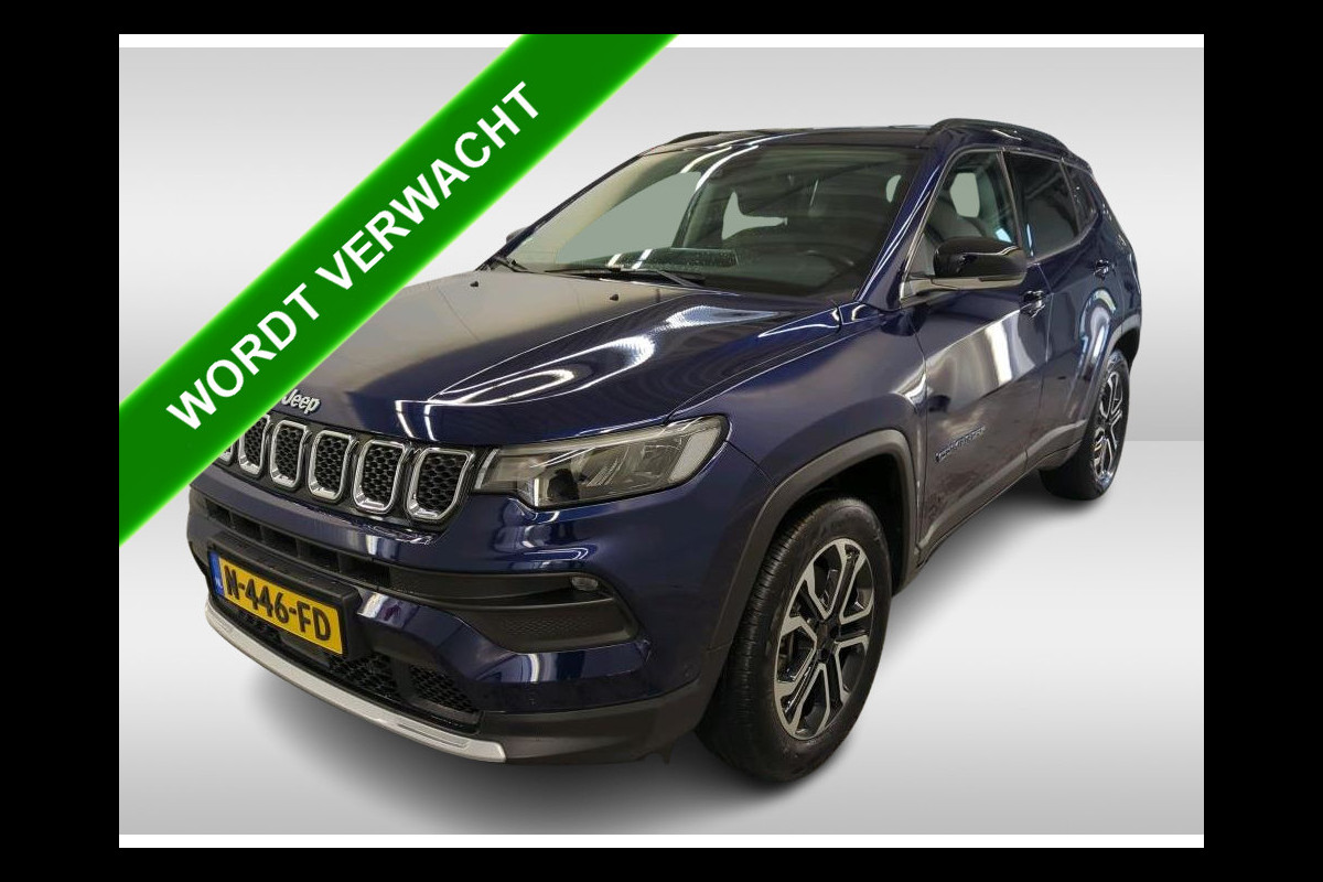 Jeep Compass 4xe 190PK Plug-in Hybrid Limited Edition / Leder / Pdc+Camera / Airco-ecc./ Stuur-Stoelverwarming / Winter-Pack / Apk 10-2027