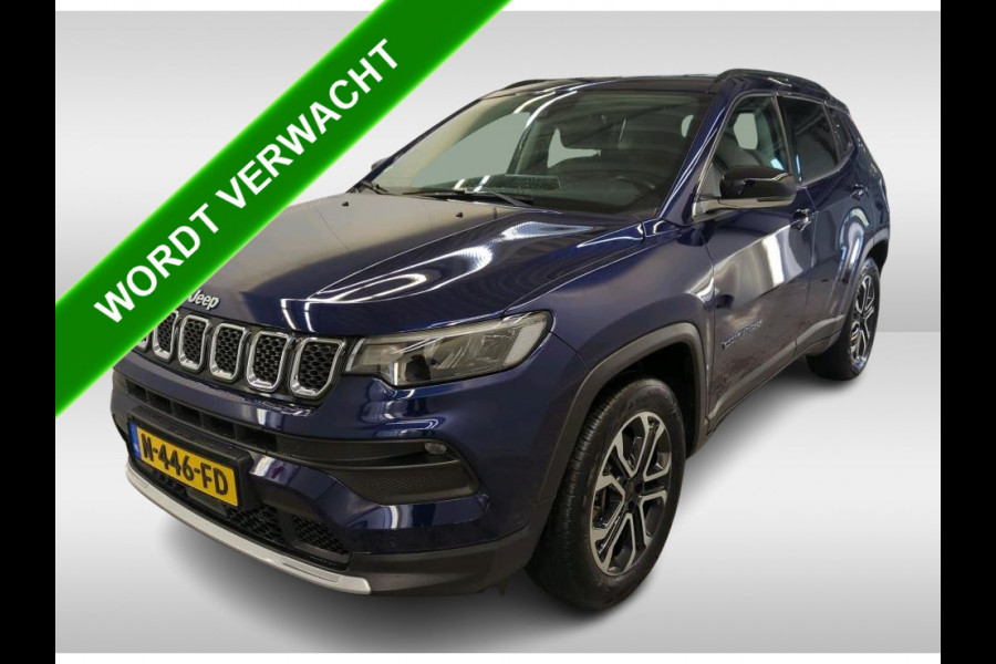 Jeep Compass 4xe 190PK Plug-in Hybrid Limited Edition / Leder / Pdc+Camera / Airco-ecc./ Stuur-Stoelverwarming / Winter-Pack / Apk 10-2027