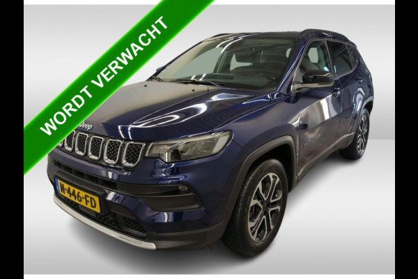 Jeep Compass 4xe 190PK Plug-in Hybrid Limited Edition / Leder / Pdc+Camera / Airco-ecc./ Stuur-Stoelverwarming / Winter-Pack / Apk 10-2027