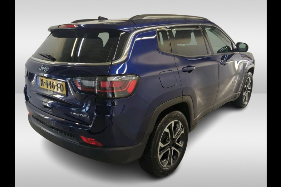 Jeep Compass 4xe 190PK Plug-in Hybrid Limited Edition / Leder / Pdc+Camera / Airco-ecc./ Stuur-Stoelverwarming / Winter-Pack / Apk 10-2027