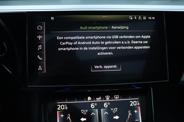 Audi e-tron 55 Quattro advanced Pro Line Plus 95 kWh | Adaptieve Cruise Control | Panoramadak | Bang&Olufsen | Soft-Close | HUD | Interieurvoorverwarming | Hulppakket Tour+Stad | Memory | Matrix LED |