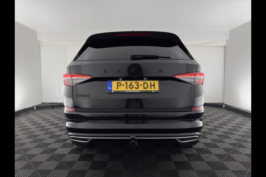 Škoda Kodiaq 1.5 TSI Sportline Business [ 7-Pers. ] (INCL-BTW) Aut. *LEATHER-MICROFIBRE | FULL-LED | ADAPTIVE-CRUISE | MEMORY-PACK | DIGI-COCKPIT | NAVI-FULLMAP | CAMERA | DAB+ | AMBIENT-LIGHT | KEYLESS | CARPLAY | PRIVACY-GLASS| TOWBAR | 20''