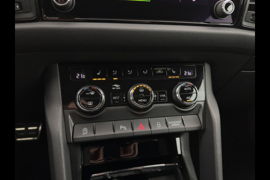 Škoda Kodiaq 1.5 TSI Sportline Business [ 7-Pers. ] (INCL-BTW) Aut. *LEATHER-MICROFIBRE | FULL-LED | ADAPTIVE-CRUISE | MEMORY-PACK | DIGI-COCKPIT | NAVI-FULLMAP | CAMERA | DAB+ | AMBIENT-LIGHT | KEYLESS | CARPLAY | PRIVACY-GLASS| TOWBAR | 20''