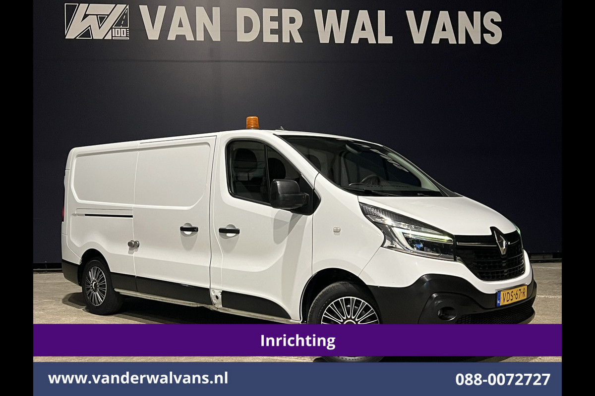 Renault Trafic 2.0 dCi 120pk L2H1 Inrichting Euro6 Airco | Omvormer | Camera | Navigatie | LED | Trekhaak Cruisecontrol, Parkeersensoren, Bijrijdersbank