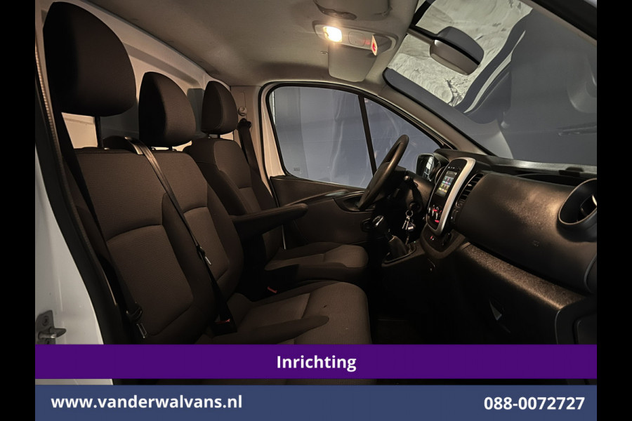 Renault Trafic 2.0 dCi 120pk L2H1 Inrichting Euro6 Airco | Omvormer | Camera | Navigatie | LED | Trekhaak Cruisecontrol, Parkeersensoren, Bijrijdersbank