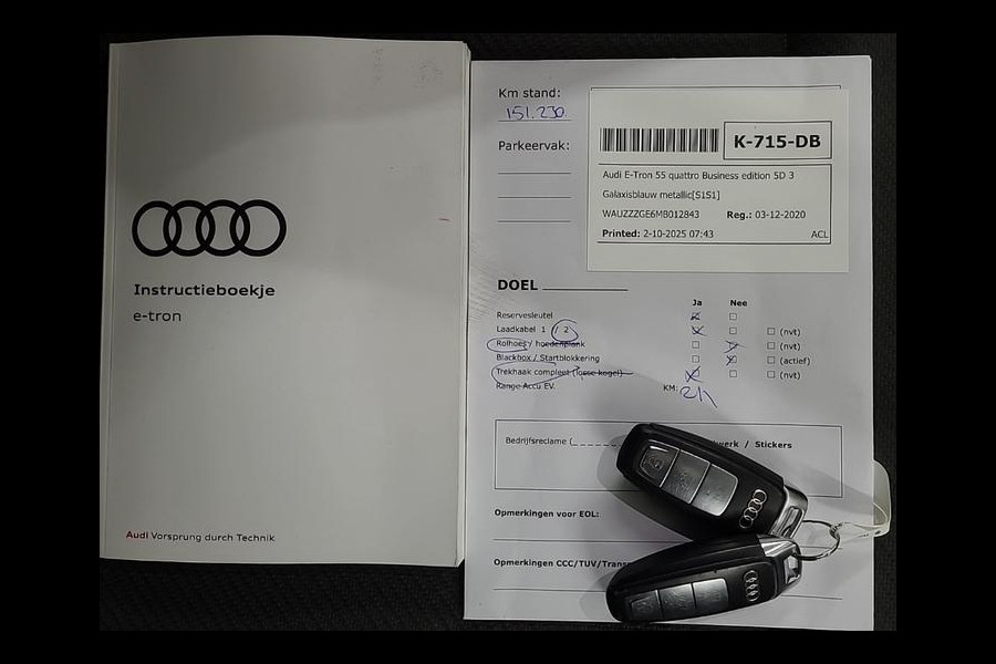 Audi e-tron 55 quattro Business edition 95 kWh | Trekhaak | Navi | Memory |