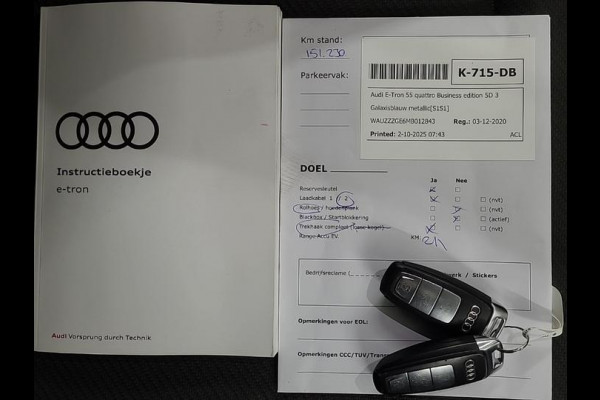 Audi e-tron 55 quattro Business edition 95 kWh | Trekhaak | Navi | Memory |
