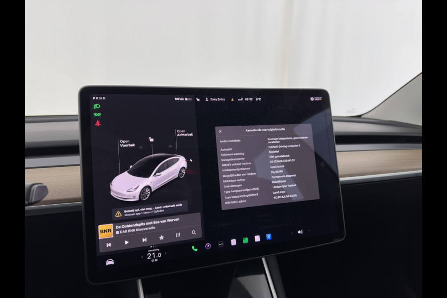 Tesla Model 3 Standard RWD Plus 60 kWh {SOH-99%} [ 3-Fase ] (INCL-BTW) Aut. *PANO | AUTO-PILOT | LUXURY-LEATHER | KEYLESS | FULL-LED | MEMORY-PACK | SURROUND-VIEW | DAB | CARPLAY | DIGI-COCKPIT | LANE-ASSIST | COMFORT-SEATS | TOWBAR | 19"ALU*