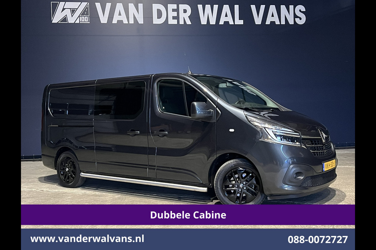 Renault Trafic 2.0 dCi 170pk Automaat L2H1 Dubbele cabine Euro6 Airco | 5-Zits | 2x Zijdeur | Camera | Navigatie | LED Cruisecontrol, Trekhaak, Parkeersensoren, LM velgen, Sidebars