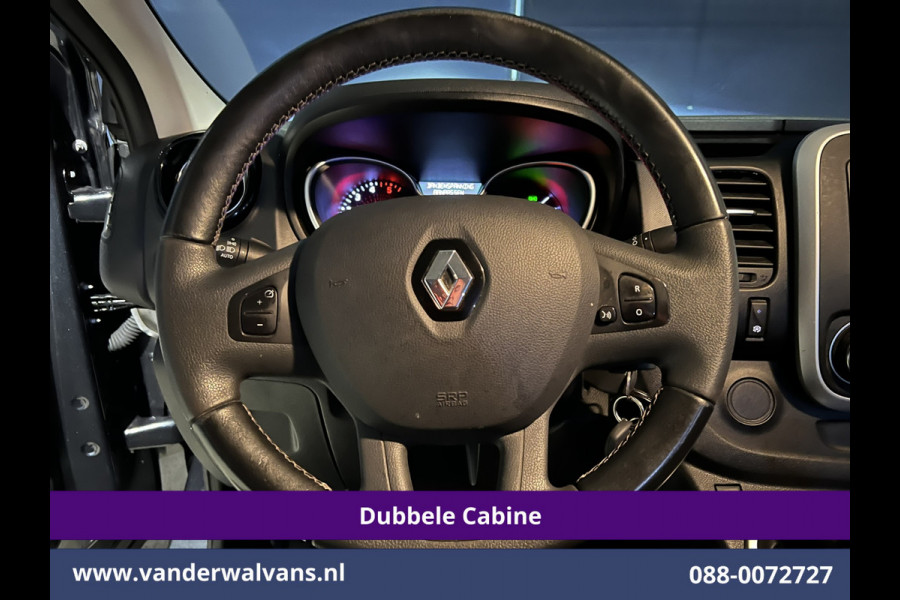 Renault Trafic 2.0 dCi 170pk Automaat L2H1 Dubbele cabine Euro6 Airco | 5-Zits | 2x Zijdeur | Camera | Navigatie | LED Cruisecontrol, Trekhaak, Parkeersensoren, LM velgen, Sidebars