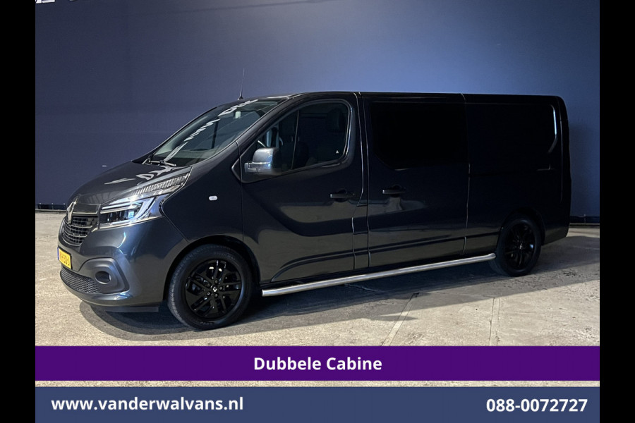 Renault Trafic 2.0 dCi 170pk Automaat L2H1 Dubbele cabine Euro6 Airco | 5-Zits | 2x Zijdeur | Camera | Navigatie | LED Cruisecontrol, Trekhaak, Parkeersensoren, LM velgen, Sidebars