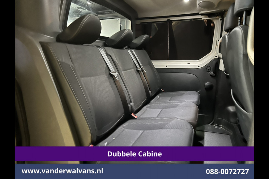 Renault Trafic 2.0 dCi 170pk Automaat L2H1 Dubbele cabine Euro6 Airco | 5-Zits | 2x Zijdeur | Camera | Navigatie | LED Cruisecontrol, Trekhaak, Parkeersensoren, LM velgen, Sidebars