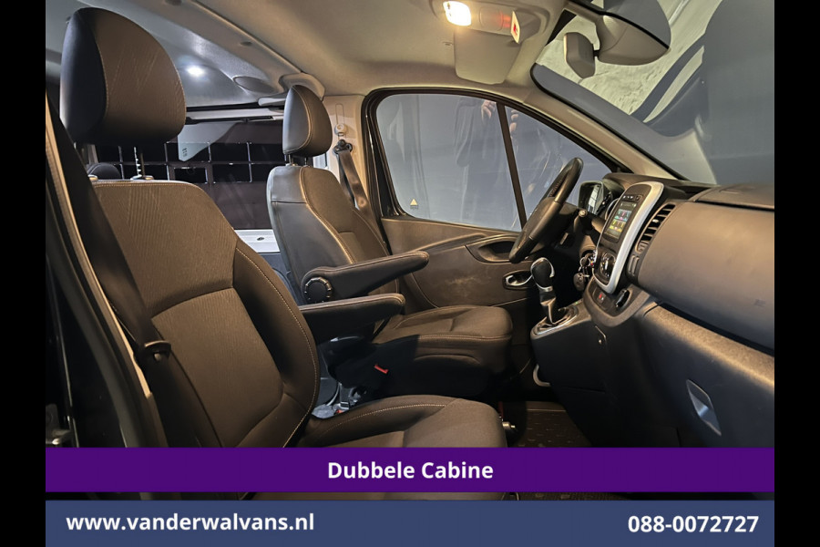 Renault Trafic 2.0 dCi 170pk Automaat L2H1 Dubbele cabine Euro6 Airco | 5-Zits | 2x Zijdeur | Camera | Navigatie | LED Cruisecontrol, Trekhaak, Parkeersensoren, LM velgen, Sidebars