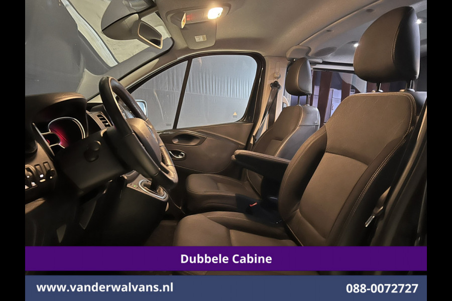 Renault Trafic 2.0 dCi 170pk Automaat L2H1 Dubbele cabine Euro6 Airco | 5-Zits | 2x Zijdeur | Camera | Navigatie | LED Cruisecontrol, Trekhaak, Parkeersensoren, LM velgen, Sidebars