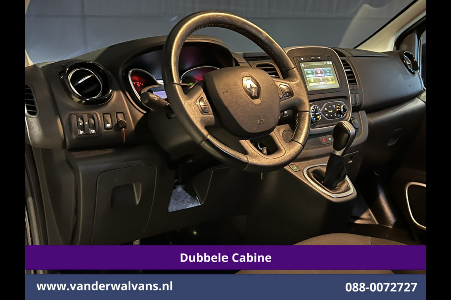 Renault Trafic 2.0 dCi 170pk Automaat L2H1 Dubbele cabine Euro6 Airco | 5-Zits | 2x Zijdeur | Camera | Navigatie | LED Cruisecontrol, Trekhaak, Parkeersensoren, LM velgen, Sidebars