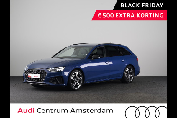 Audi A4 Avant 40 TFSI S edition Competition 204 pk S-tronic |  Private lease vanaf € 686,- per maand  | Verlengde garantie | Navigatie | Elektr. trekhaak | Parkeersensoren | Cruise control | Stoelverwarming | LED koplampen |