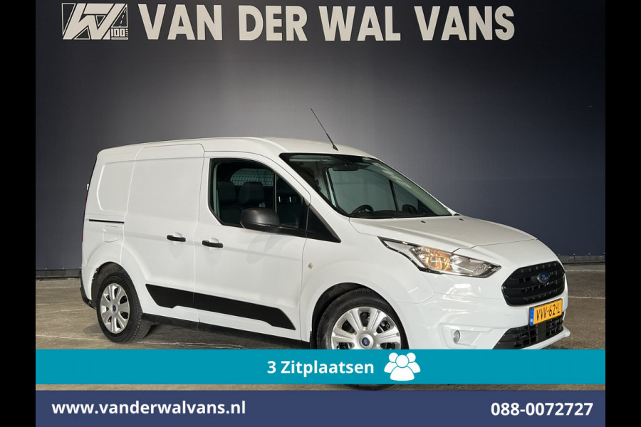 Ford Transit Connect 1.5 EcoBlue 100pk L1H1 Euro6 Airco | 3-Zits | Parkeersensoren | Trekhaak Zijdeur, Verwarmde voorruit, Bijrijdersbank