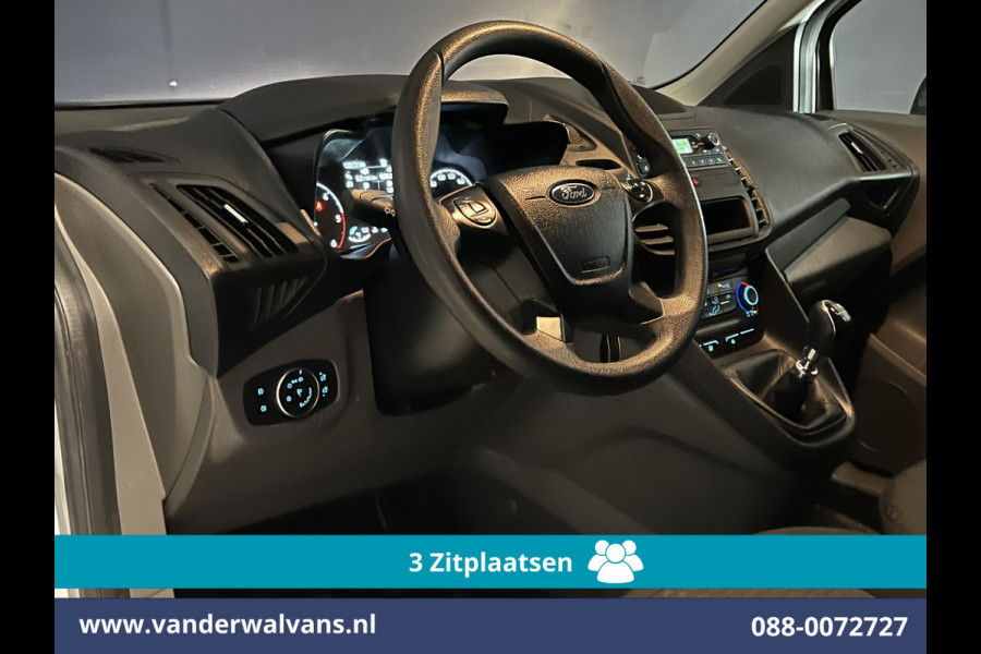 Ford Transit Connect 1.5 EcoBlue 100pk L1H1 Euro6 Airco | 3-Zits | Parkeersensoren | Trekhaak Zijdeur, Verwarmde voorruit, Bijrijdersbank