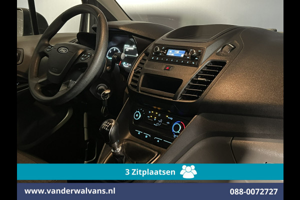 Ford Transit Connect 1.5 EcoBlue 100pk L1H1 Euro6 Airco | 3-Zits | Parkeersensoren | Trekhaak Zijdeur, Verwarmde voorruit, Bijrijdersbank