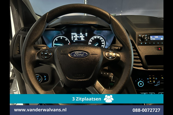Ford Transit Connect 1.5 EcoBlue 100pk L1H1 Euro6 Airco | 3-Zits | Parkeersensoren | Trekhaak Zijdeur, Verwarmde voorruit, Bijrijdersbank