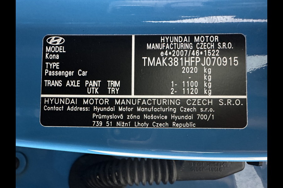 Hyundai Kona EV Fashion 39 kWh [ 3-Fase ] {SOH-100%} (INCL-BTW) Aut.*HEATPUMP | HEAD-UP | NAVI-FULLMAP | DIGI-COCKPIT | FULL-LED | KRELL-AUDIO | LANE-ASSIST | KEYLESS | CAMERA | SHIFT-PADDLES | DAB | ADAPTIVE-CRUISE | COMFORT-SEATS | 17"ALU*