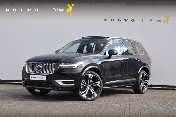 Volvo XC90 T8 455PK Long range Recharge AWD Ultimate Bright Google infotaiment/ Adaptieve cruise control/ Bowers en Wilkins/ Panoramadak/ Luchtvering/ 22” velgen/ BLIS/ Trekhaak/ Stoel en stuurwielverwarming/ Parkeersensoren met 360 Camera/ Elektrische stoelen met geheugen/ Apple carplay/ Keyless entry/ Head up display