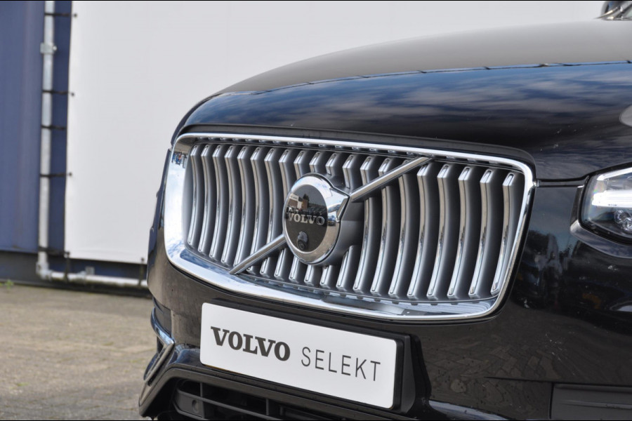 Volvo XC90 T8 455PK Long range Recharge AWD Ultimate Bright Google infotaiment/ Adaptieve cruise control/ Bowers en Wilkins/ Panoramadak/ Luchtvering/ 22” velgen/ BLIS/ Trekhaak/ Stoel en stuurwielverwarming/ Parkeersensoren met 360 Camera/ Elektrische stoelen met geheugen/ Apple carplay/ Keyless entry/ Head up display