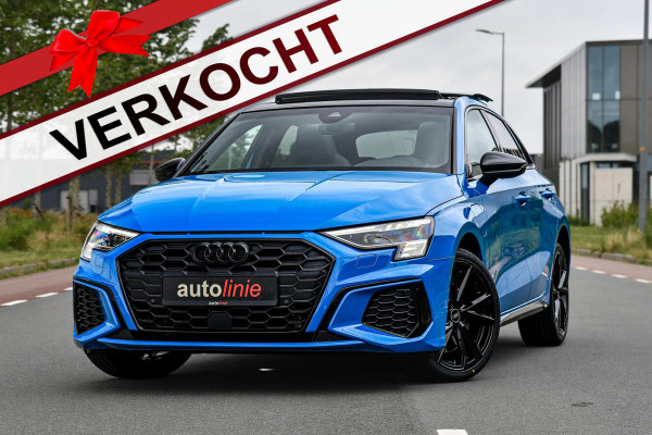 Audi A3 Sportback 45 TFSI e S edition Competition. Pano, RS stoelen, ACC, Keyless, B&O, Sfeer, Matrix, Camera, Dodeh, CarPlay!