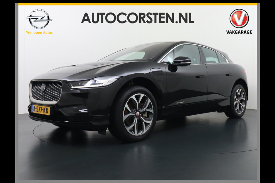 Jaguar I-PACE EV320 SE 90kWh 3Fase ! SOH 95,5% AWD Leer Pano-dak Meridian™ Hifi Memory Navi Ecc 3D-Surround Camera Cruise Control Business Pac Apple Carplay Android Auto Stoel+Stuur+Voorruitverwarming Led Origineel Nederlandse Auto Nieuwprijs €76.050,- Deze kan thuis wél met 11kw/uur laden