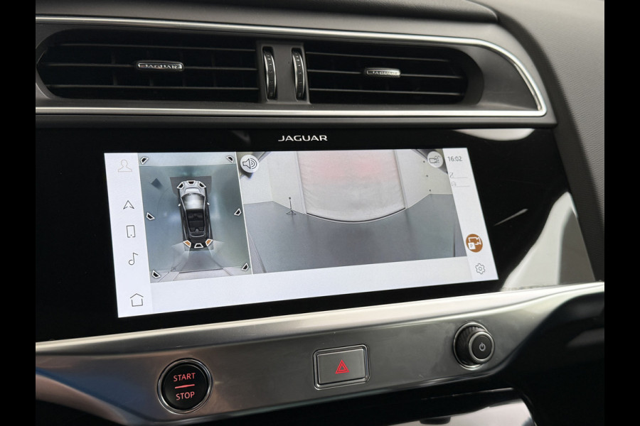 Jaguar I-PACE EV320 SE 90kWh 3Fase ! SOH 95,5% AWD Leer Pano-dak Meridian™ Hifi Memory Navi Ecc 3D-Surround Camera Cruise Control Business Pac Apple Carplay Android Auto Stoel+Stuur+Voorruitverwarming Led Origineel Nederlandse Auto Nieuwprijs €76.050,- Deze kan thuis wél met 11kw/uur laden