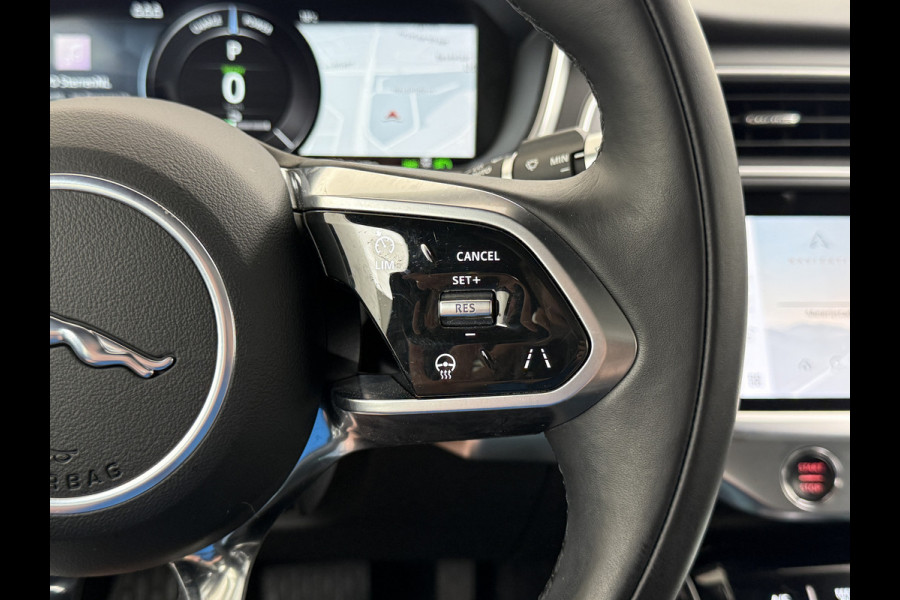 Jaguar I-PACE EV320 SE 90kWh 3Fase ! SOH 95,5% AWD Leer Pano-dak Meridian™ Hifi Memory Navi Ecc 3D-Surround Camera Cruise Control Business Pac Apple Carplay Android Auto Stoel+Stuur+Voorruitverwarming Led Origineel Nederlandse Auto Nieuwprijs €76.050,- Deze kan thuis wél met 11kw/uur laden