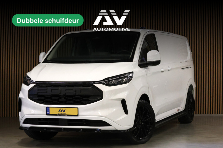 Ford Transit Custom 320 2.0 TDCI L2H1 170 PK | BPM VRIJ | ACC | Blind Spot | Navigatie | Camera | CarPlay | Lane Assist | Stoelverwarming | Raptor Edition | L+R Schuifdeur | 3-Zitter