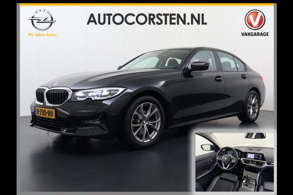 BMW 3-serie 320i 2.0T 184pk AUT-8 Navi-Pro Apple Carplay Android Bordherk. Sport Line Shadow-Line Sportstoel+ 1/2 Leer PDC-a+v Teleservice D HiFi+9speakers Drive-Assist LED Connected-Services LED Live Cockpit Pro Active guard DAB WiFi 1600kg trekvermogen
