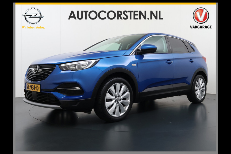 Opel Grandland X T131pk Navi Trekhaak Executive Dual-Ecc Apple Carplay Android PDC-a+v Park-Assist Distr.-Riem bij 61.000km vervangen Chroompakket Priv.Glass Volledig dealer onderhouden, laatste beurt bij 61.000km 1400kg trekvermogen.  EURO6