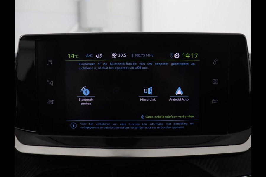 Peugeot e-208 EV Allure Pack 50 kWh | Camera | Carplay | Half leder | Full LED | Parkeerhulp | Climate control | Bluetooth | Cruise control